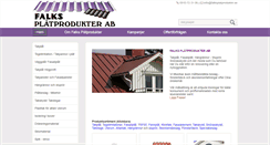 Desktop Screenshot of falksplatprodukter.se